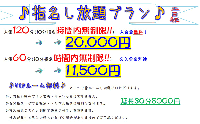 指名し放題プラン